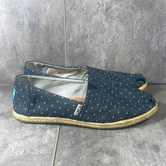 Toms Shoes - TOMS Chambray Dot Espadrilles